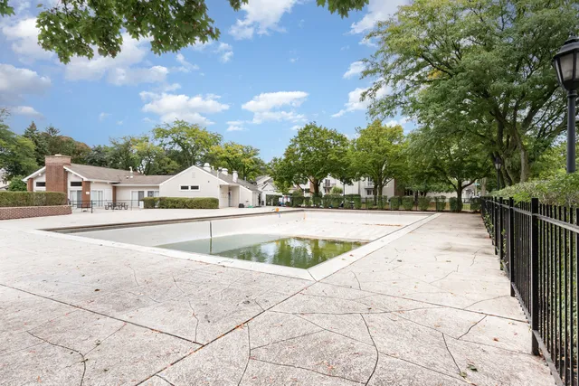 a view of outdoor space and swimming pool