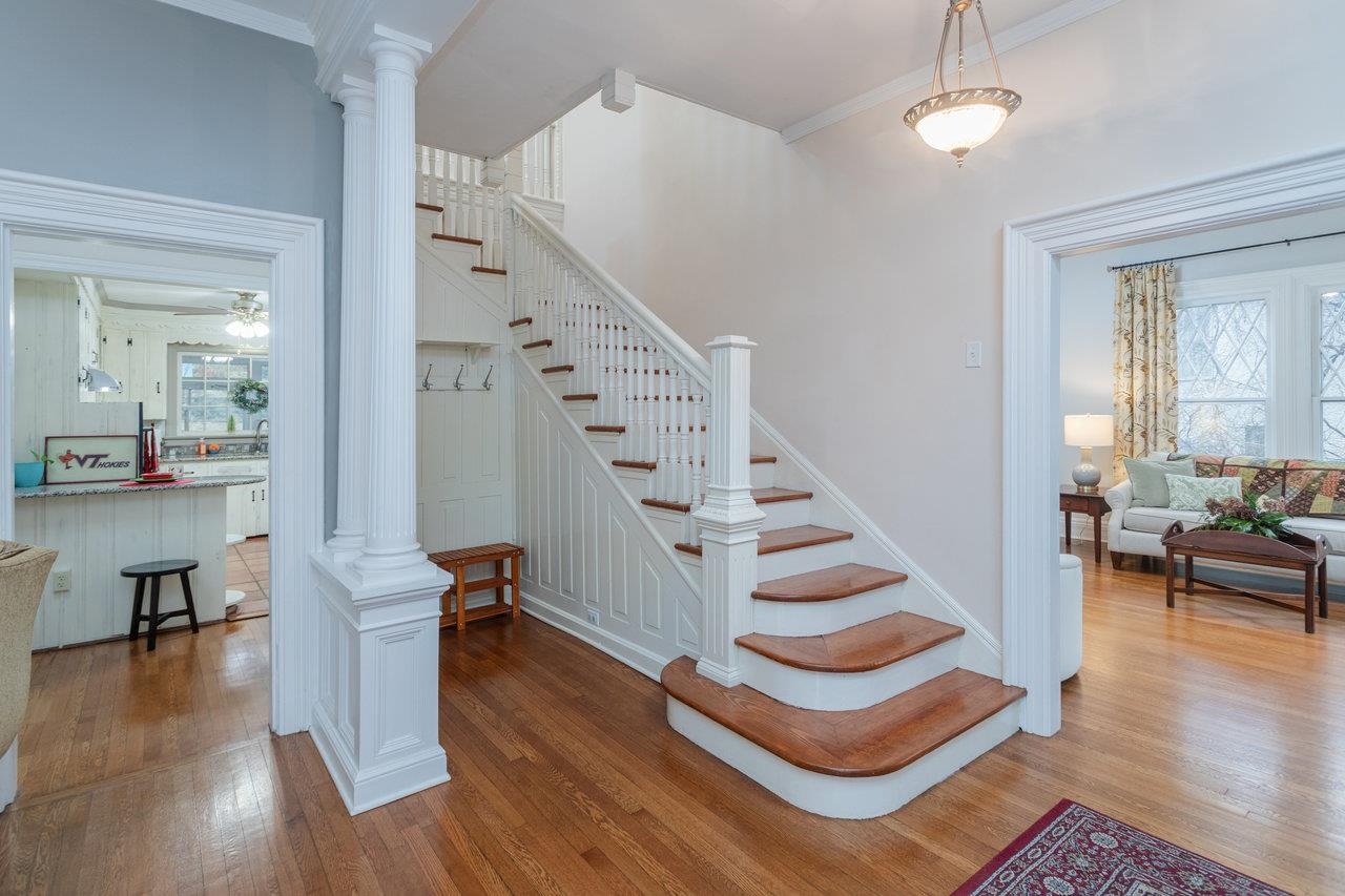321 Franklin Street Harrisonburg, VA 22801 - Photo 5 of 54 a view of entryway and hall with wooden floor