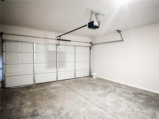 a view of a garage