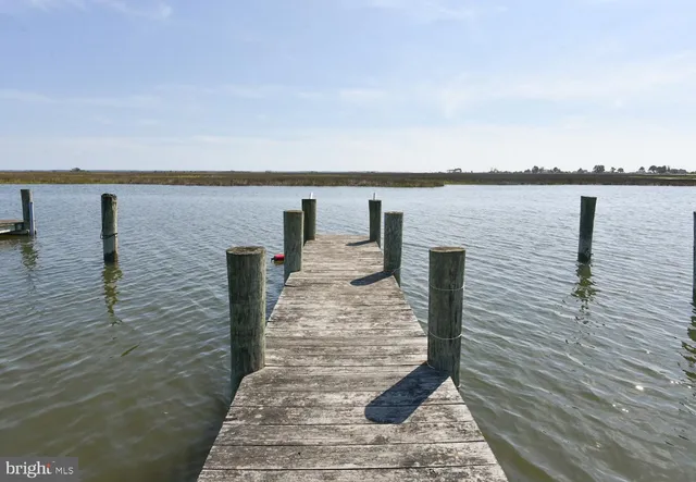 a view of a lake with a bench