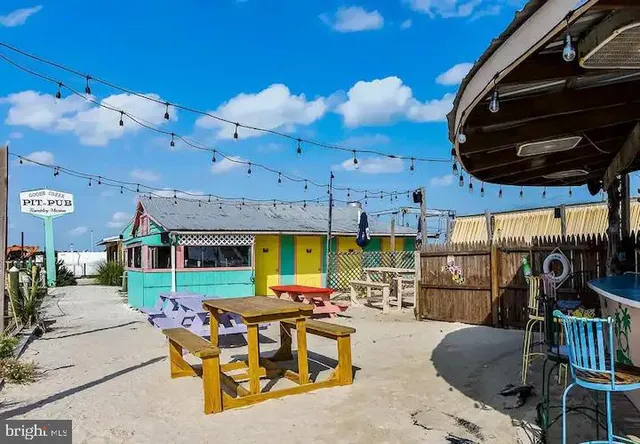 a view of outdoor space with seating