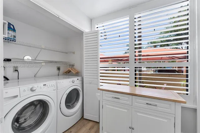 a view of kitchen and utility room
