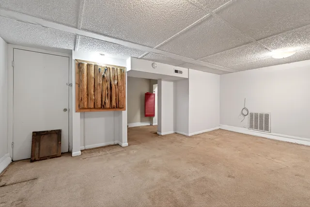 a view of a backyard of a house