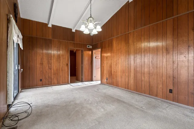 a view of elevator with hallway