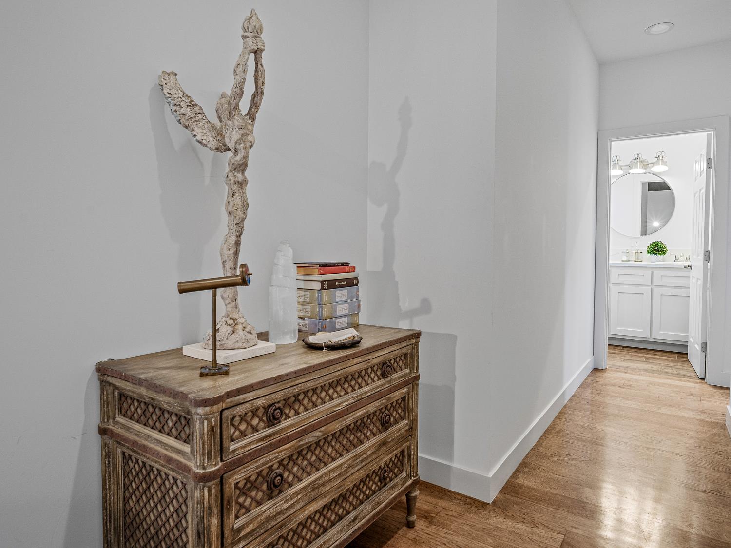 5915 Traverse Creek Road Garden Valley, CA 95633 - Photo 18 of 36 Hallway at the top of stairs leading to 3 bedrooms, bathroom & laundry room