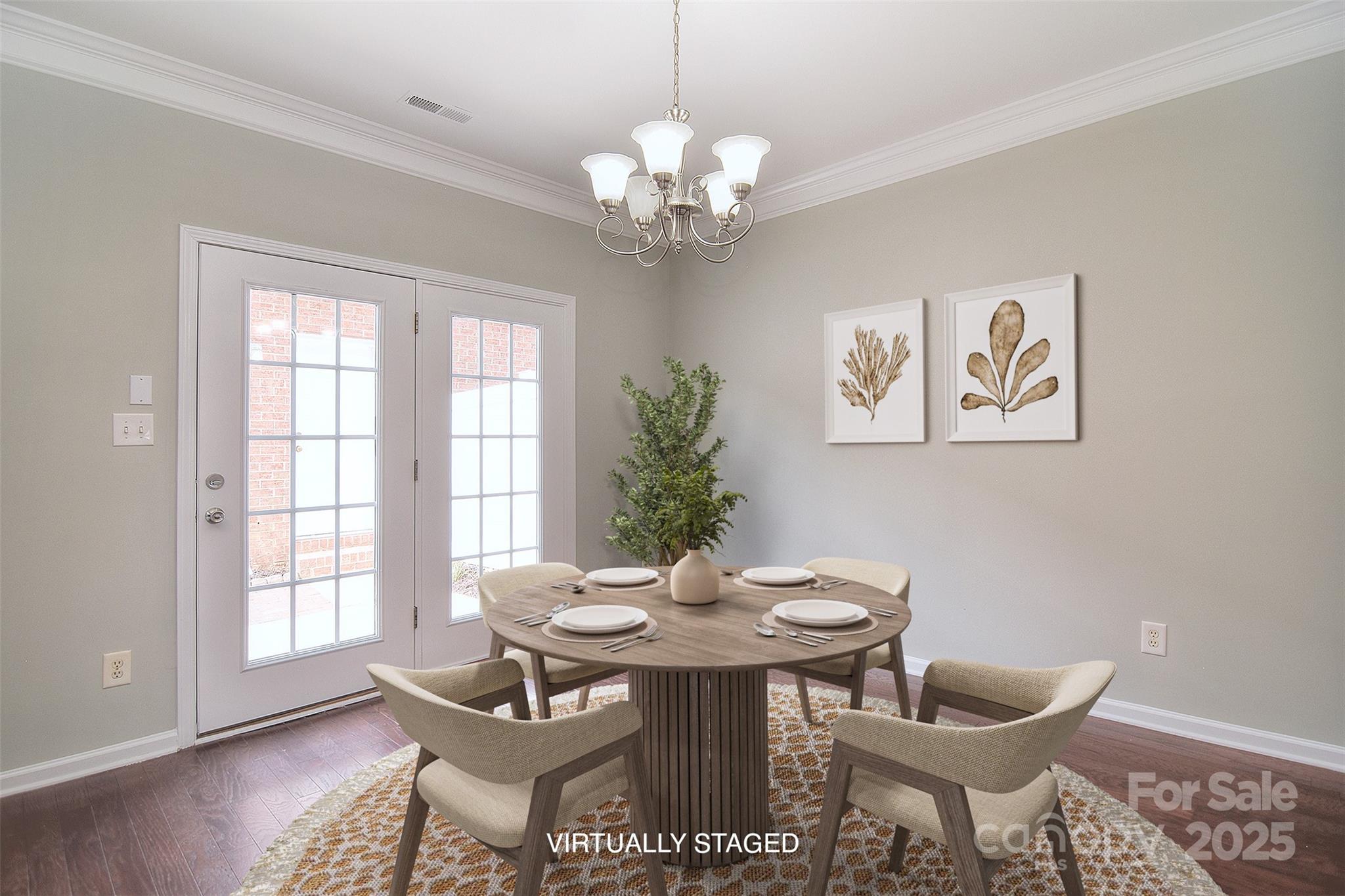 7002 Creft Circle Indian Trail, NC 28079 - Photo 17 of 47 a view of a dining room with furniture and wooden floor