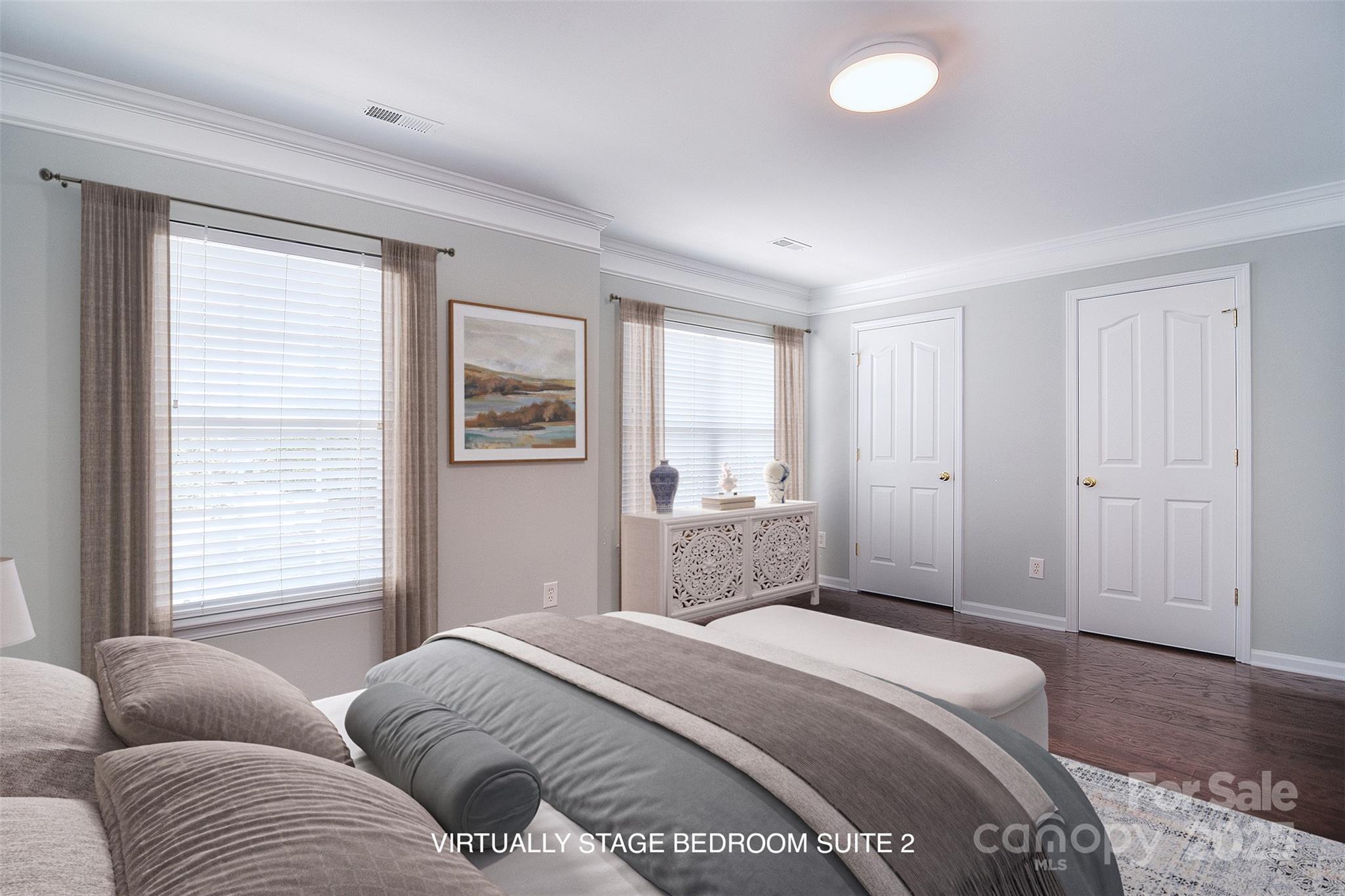 7002 Creft Circle Indian Trail, NC 28079 - Photo 25 of 47 a bedroom with a bed and a couch