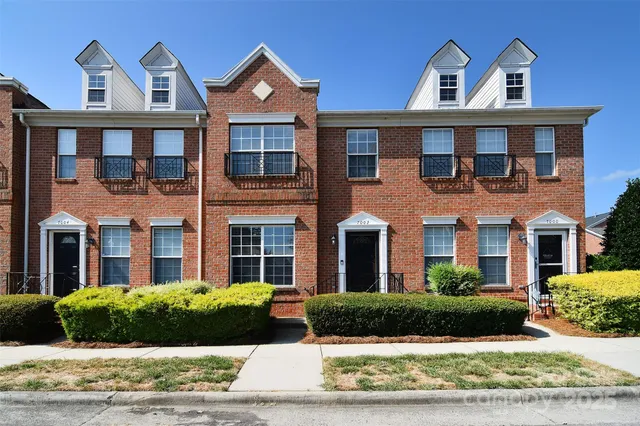 a front view of a residential houses