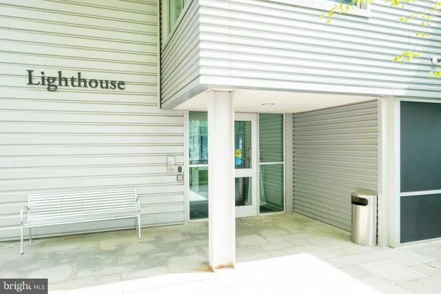 a view of a house with a door and a window