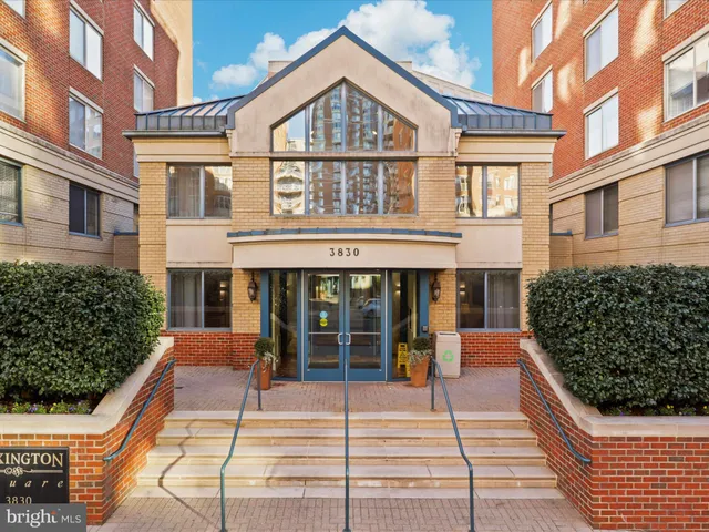 a view of a building with a porch