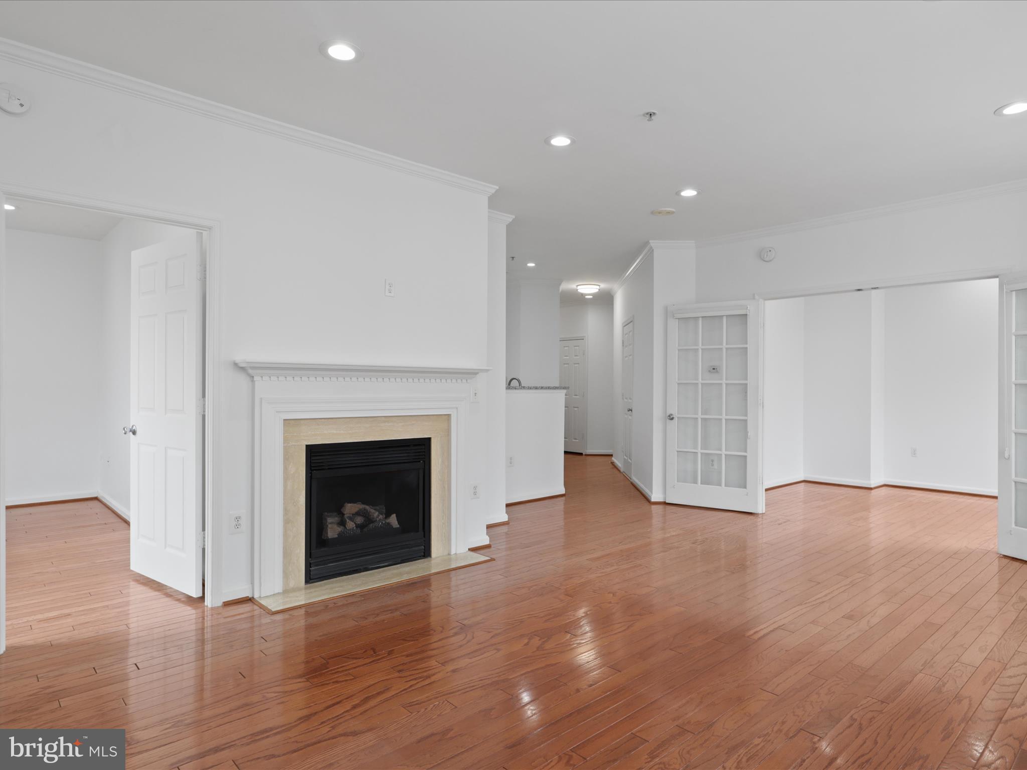 3830 9th Street North, Unit PH3E Arlington, VA 22203 - Photo 17 of 44 a view of an empty room with wooden floor fireplace and a window