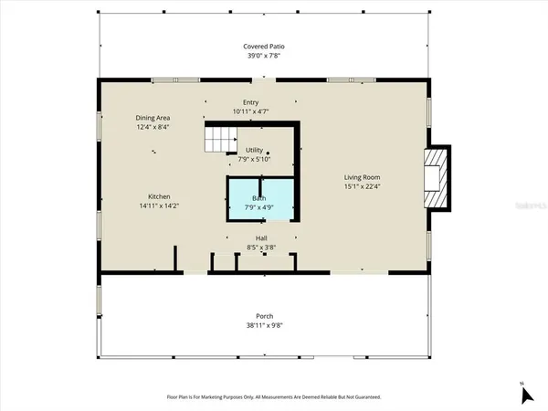 a view of front door of house