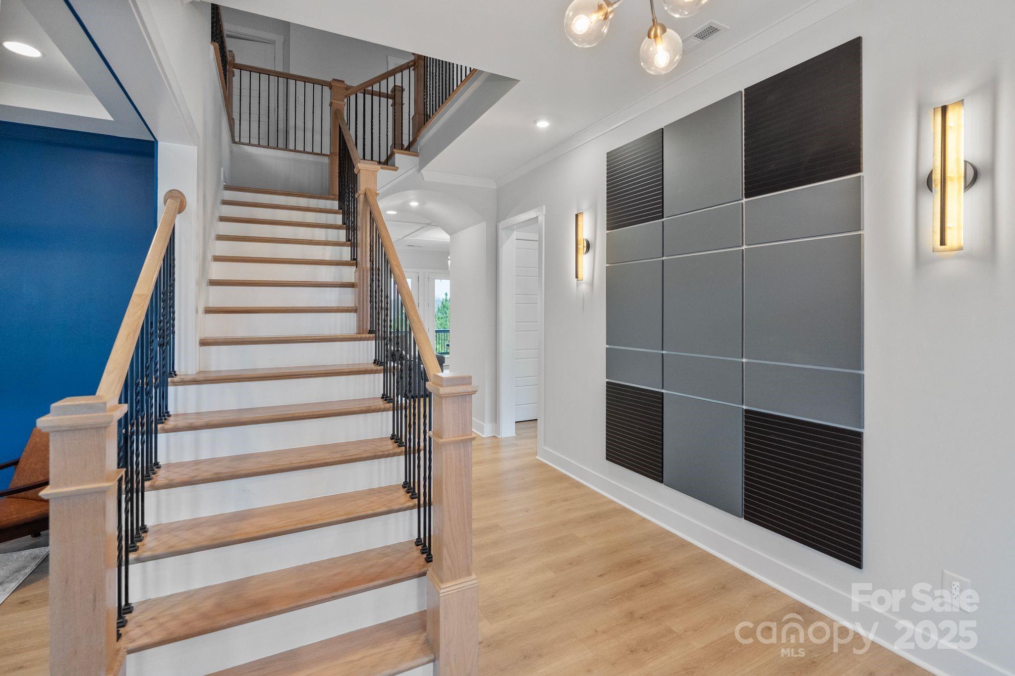 2075 Masons Bend Drive Fort Mill, SC 29708 - Photo 4 of 47 a view of entryway with wooden floor and stairs