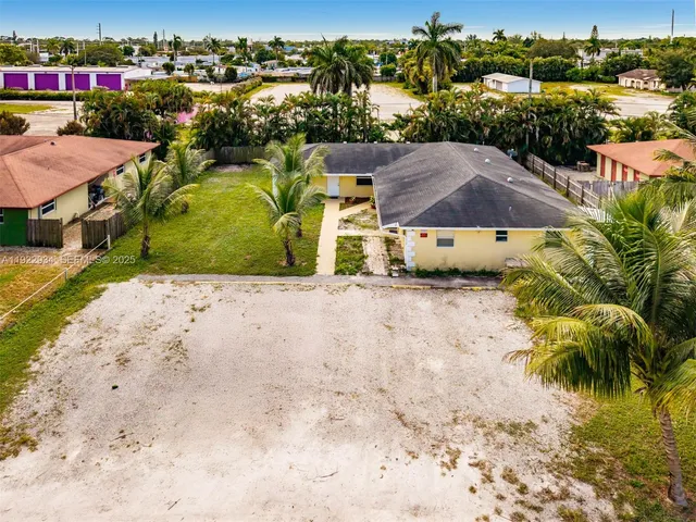 an aerial view of a houses