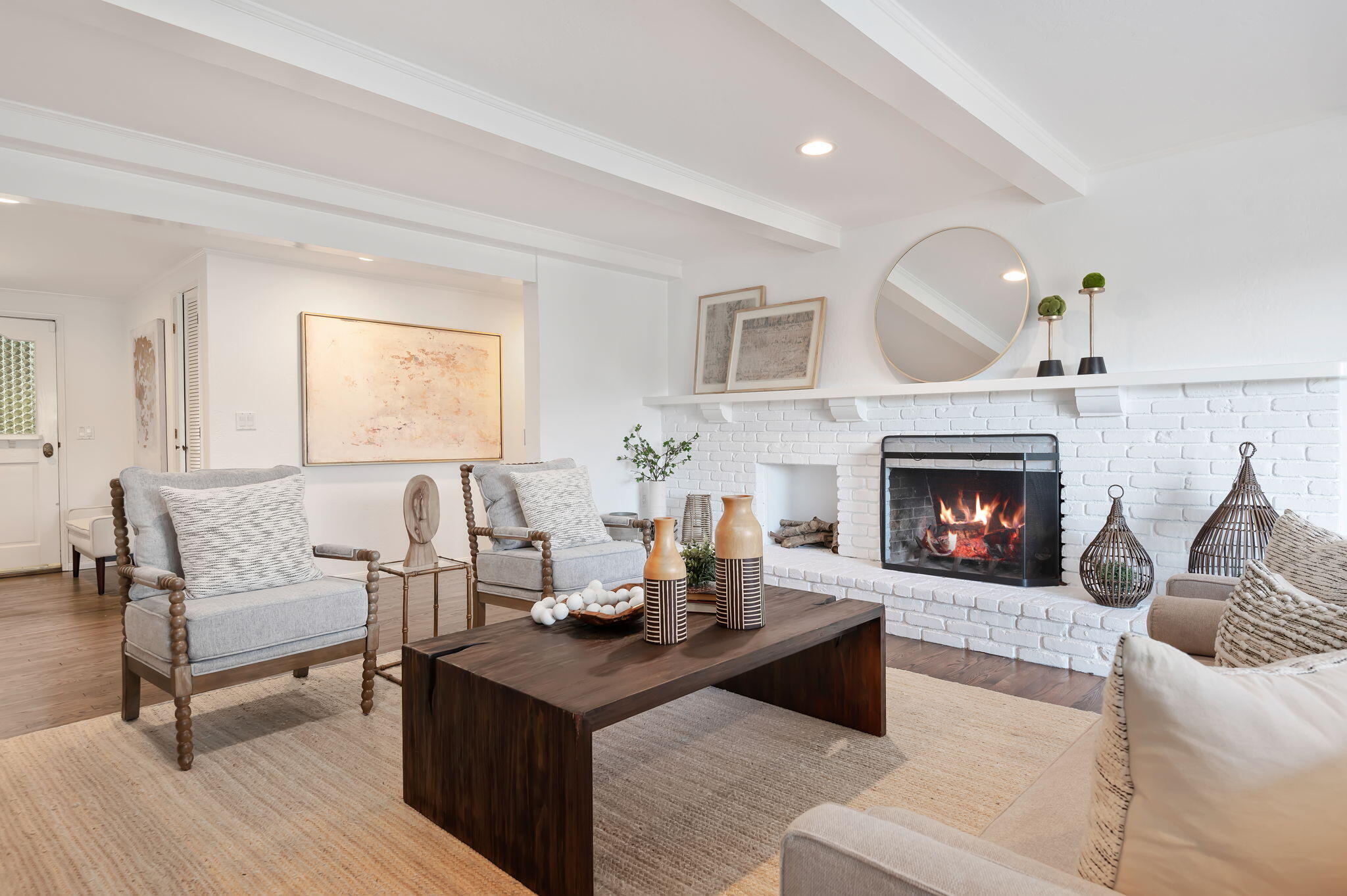 236 Northridge Road Santa Barbara, CA 93105 - Photo 6 of 43 Living Room with Fireplace