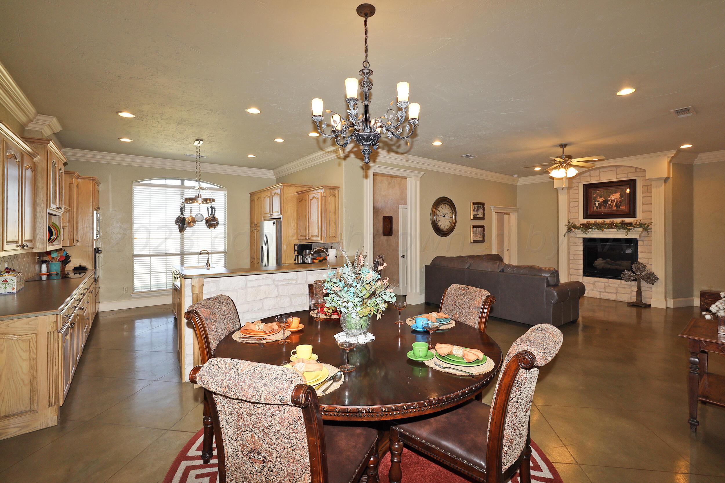 16339 Country Road Canyon, TX 79015 - Photo 22 of 56 Dining open to Kitchen & Living