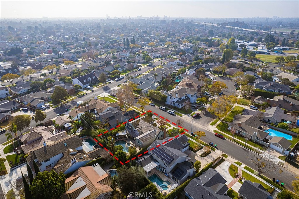 11792 Silver Fox Road Rossmoor, CA 90720 - Photo 47 of 49 an aerial view of a city with lots of residential buildings