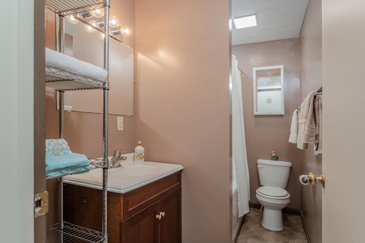 911 Old White Hill Road Stuarts Draft, VA 24477 - Photo 20 of 40 a bathroom with a toilet a sink and mirror