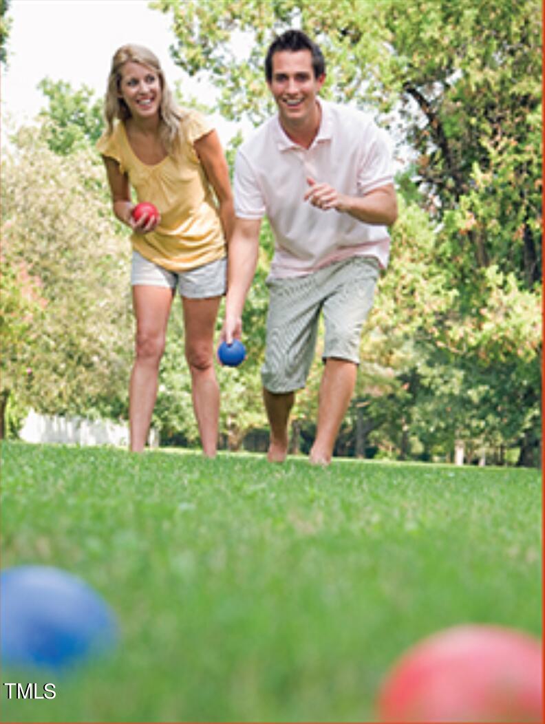 3939 Willow Gate Way Raleigh, NC 27604 - Photo 30 of 32 a backyard of a house with lots of green space and fountain