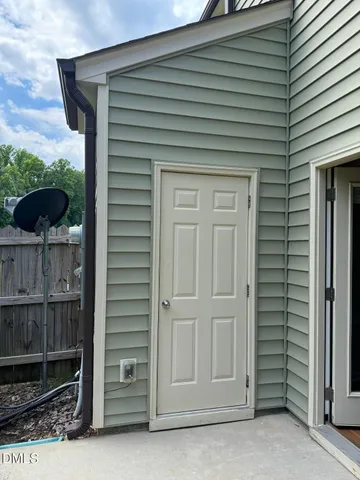 a front view of a house with entryway