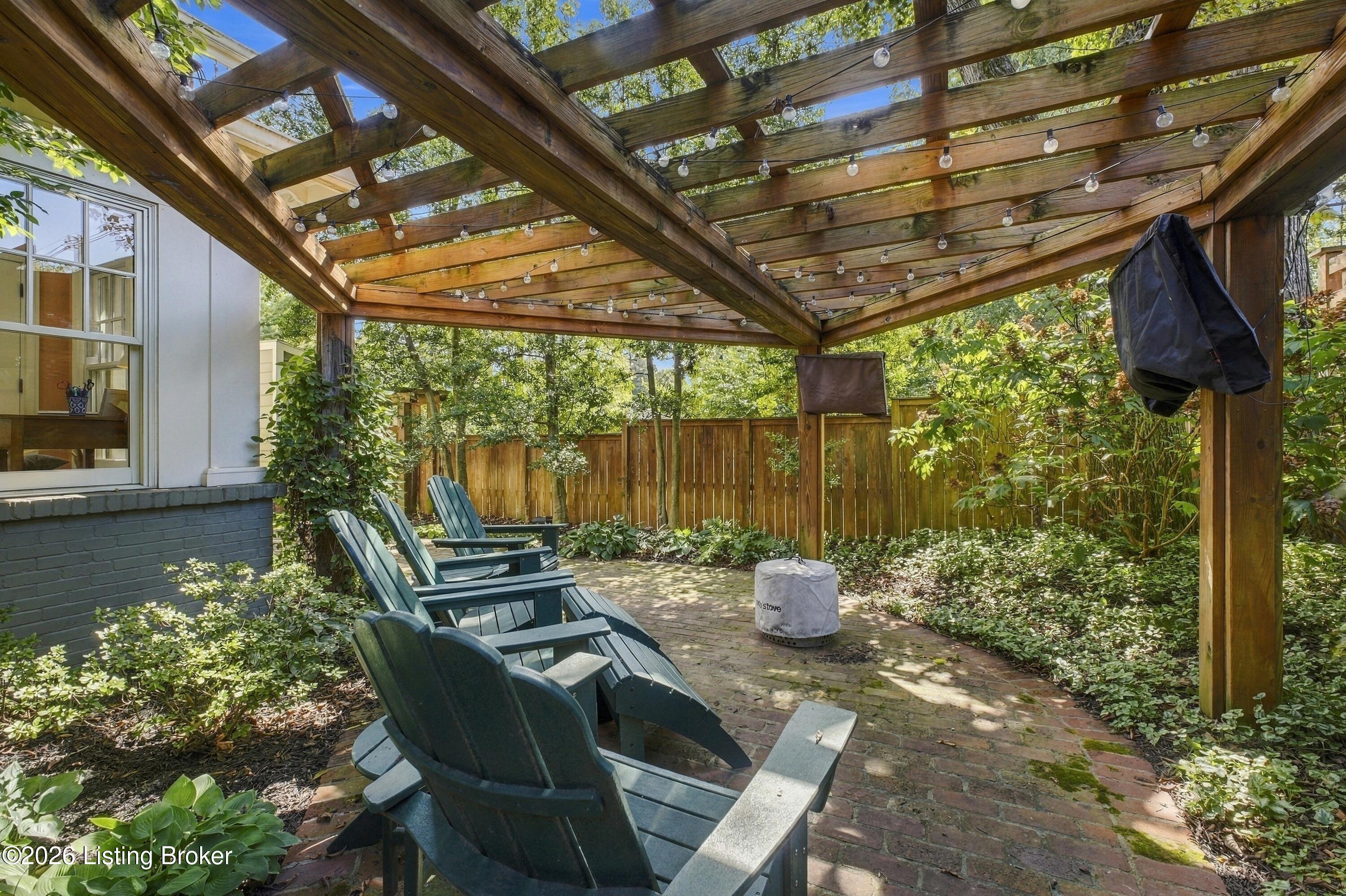2250 Rutherford Wynd Louisville, KY 40205 - Photo 50 of 68 Pergola with two mounted TV's to remain