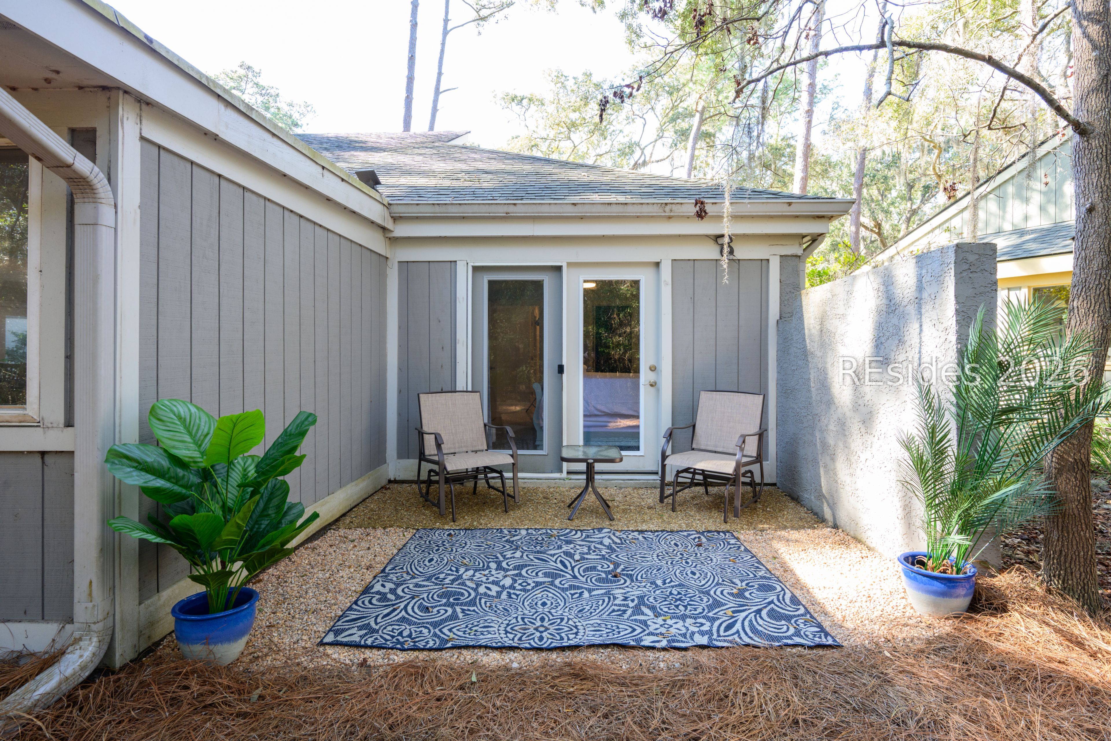 91 Lawton Road Hilton Head Island, SC 29928 - Photo 22 of 46 UPDATED PRIMARY BEDROOM PATIO