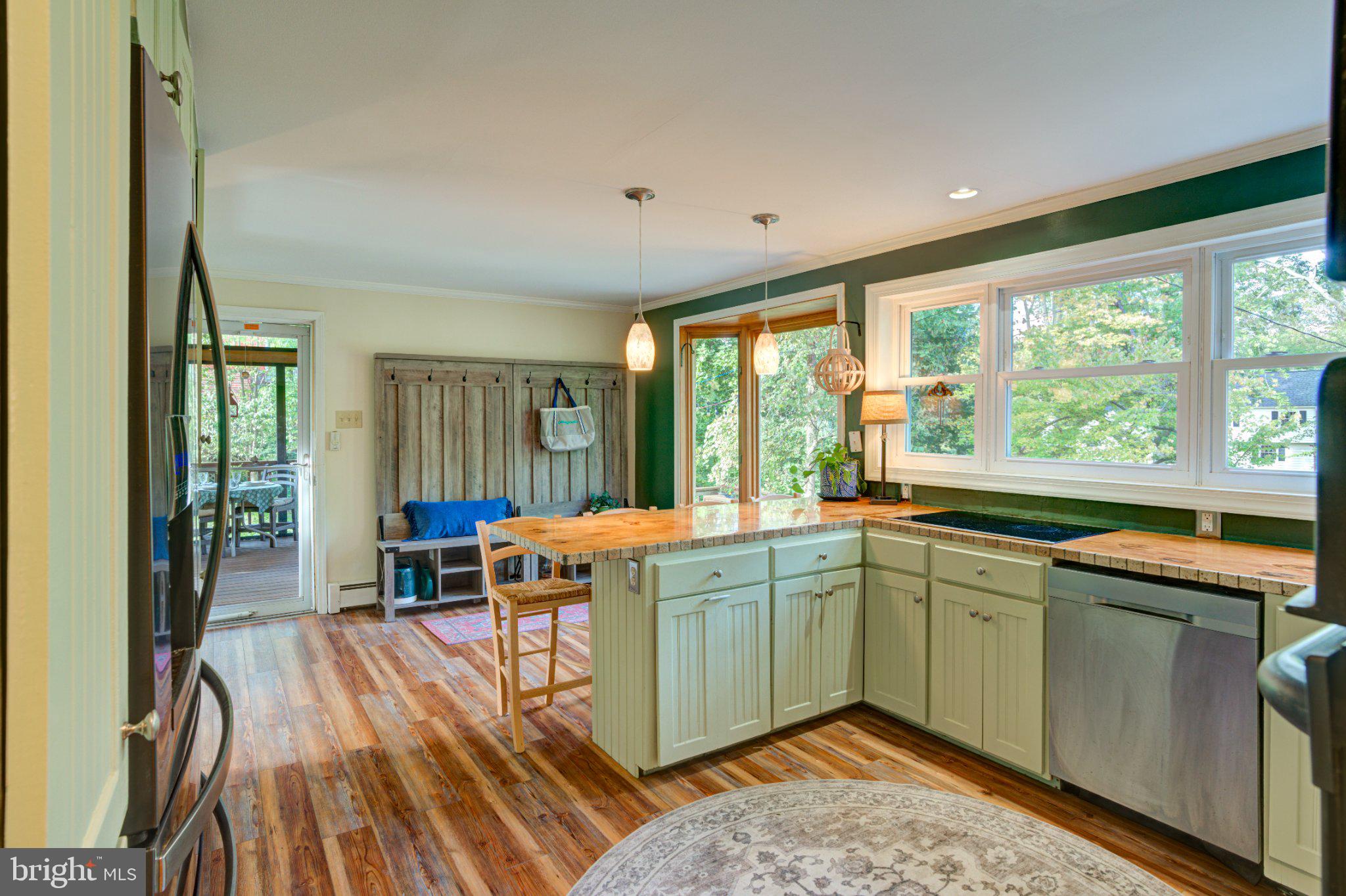 31 Green Valley Road Wallingford, PA 19086 - Photo 13 of 67 Lovely Kitchen with access to Screened Porch