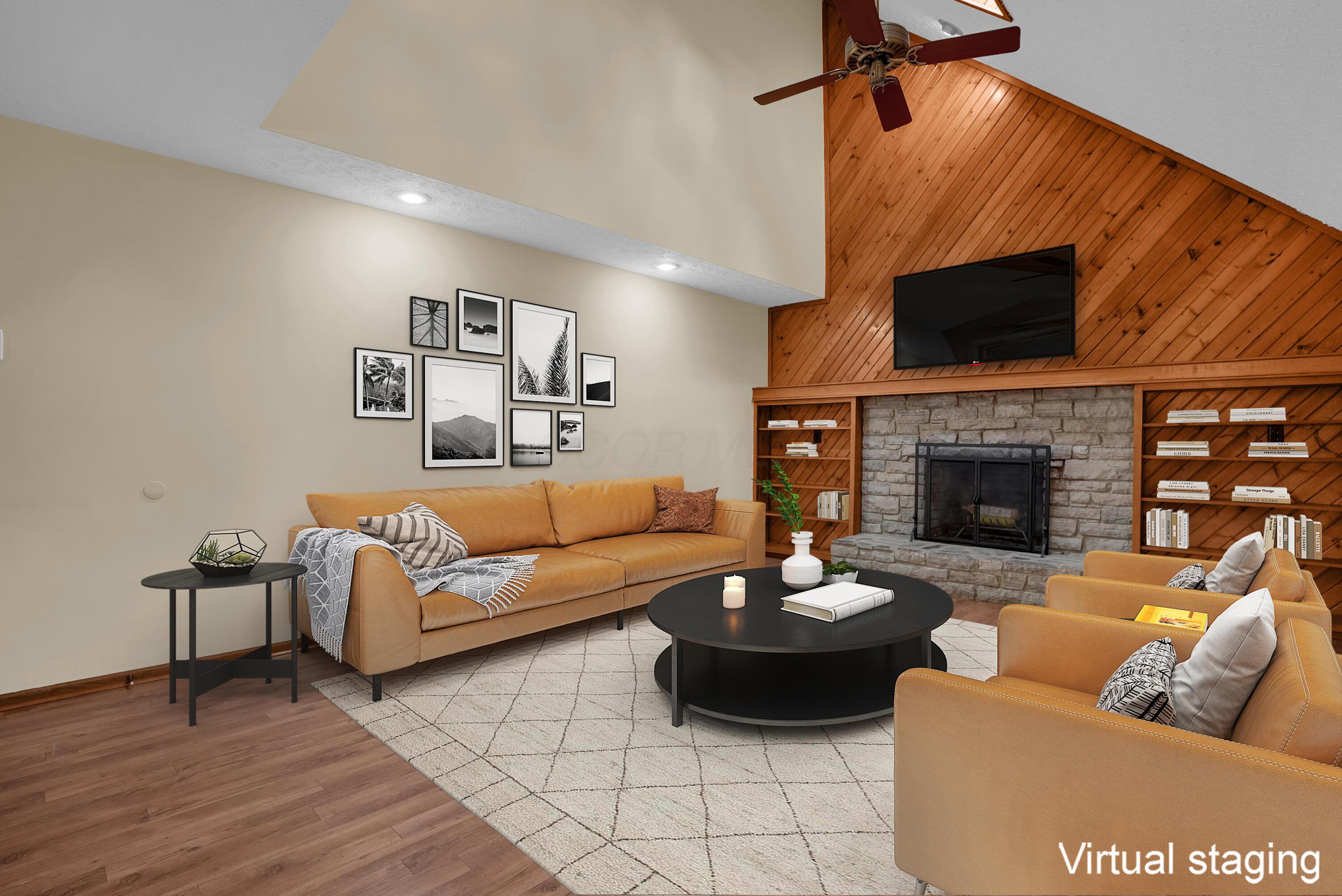 623 Rockbridge Road Westerville, OH 43081 - Photo 19 of 63 Cozy up to the beautiful wood-burning fireplace in this stunning family room!
