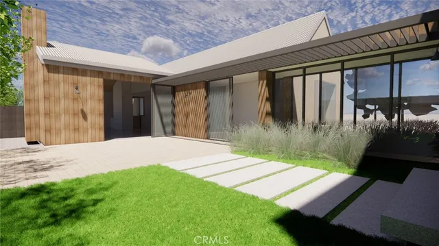 a front view of a house having yard