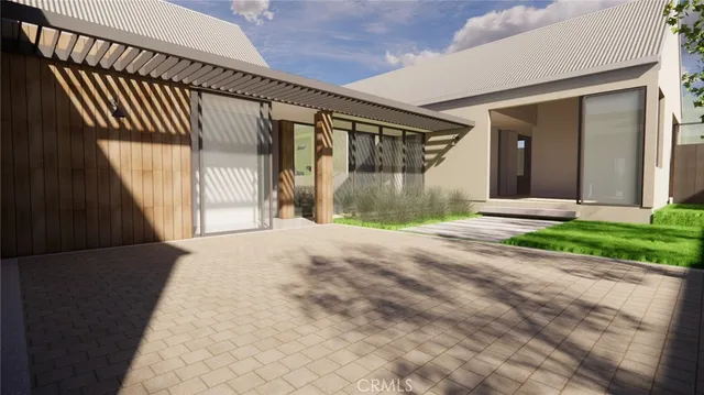 a front view of a house with a garage