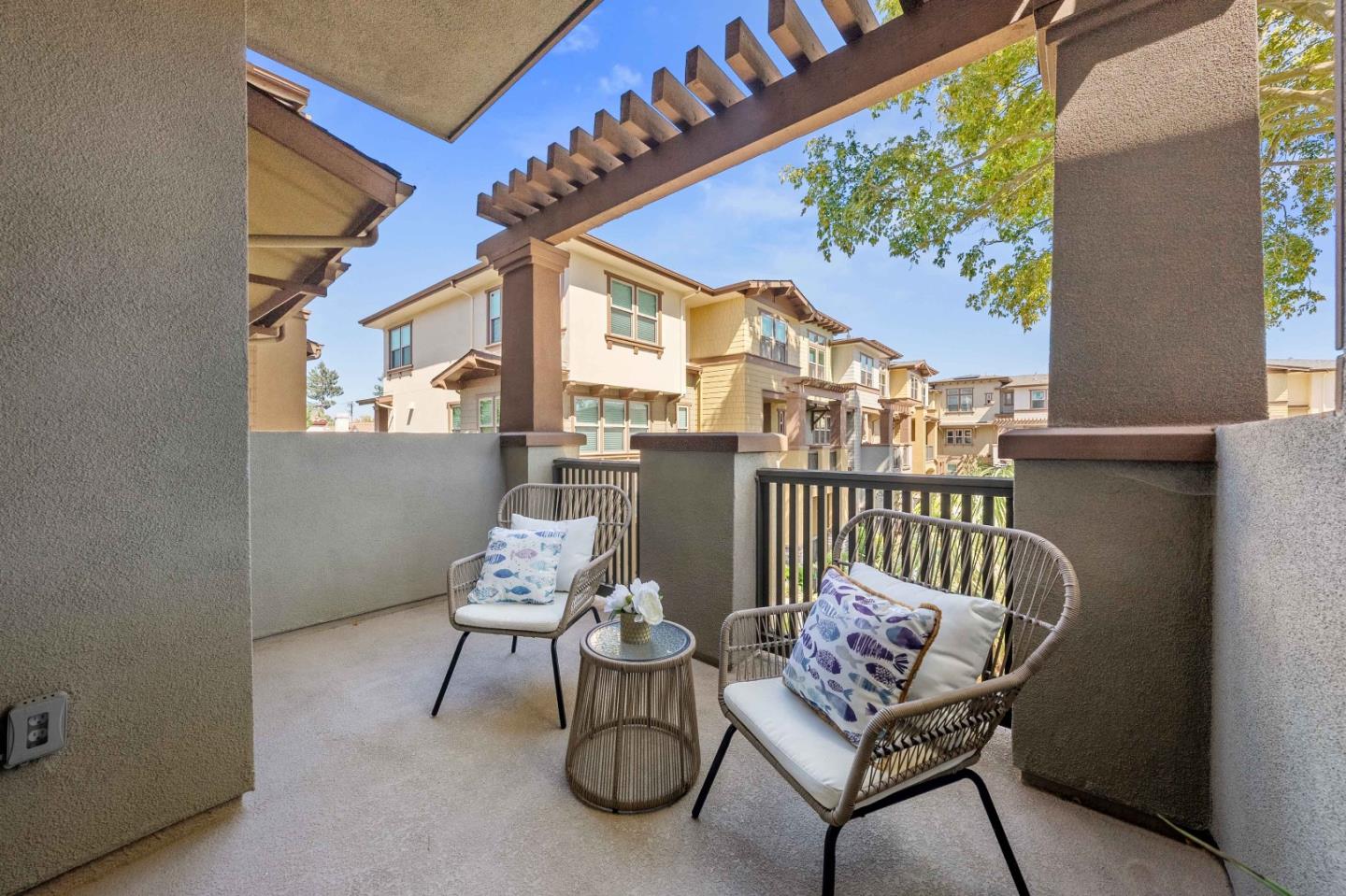 307 Marquetta Circle Mountain View, CA 94043 - Photo 10 of 38 a view of a chair and tables in the balcony
