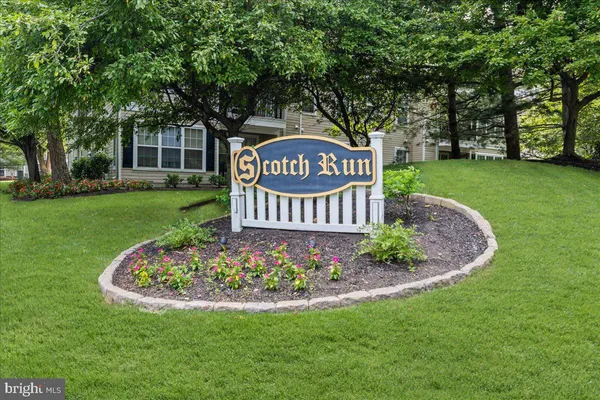 a view of a park with a bench plants and trees