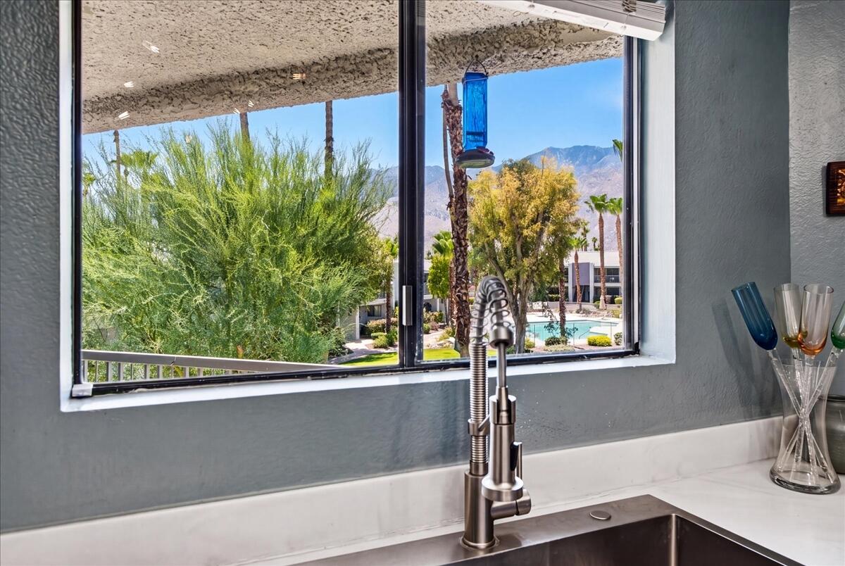 3155 Ramon Road, Unit 906 Palm Springs, CA 92264 - Photo 13 of 38 Mountain views from kitchen