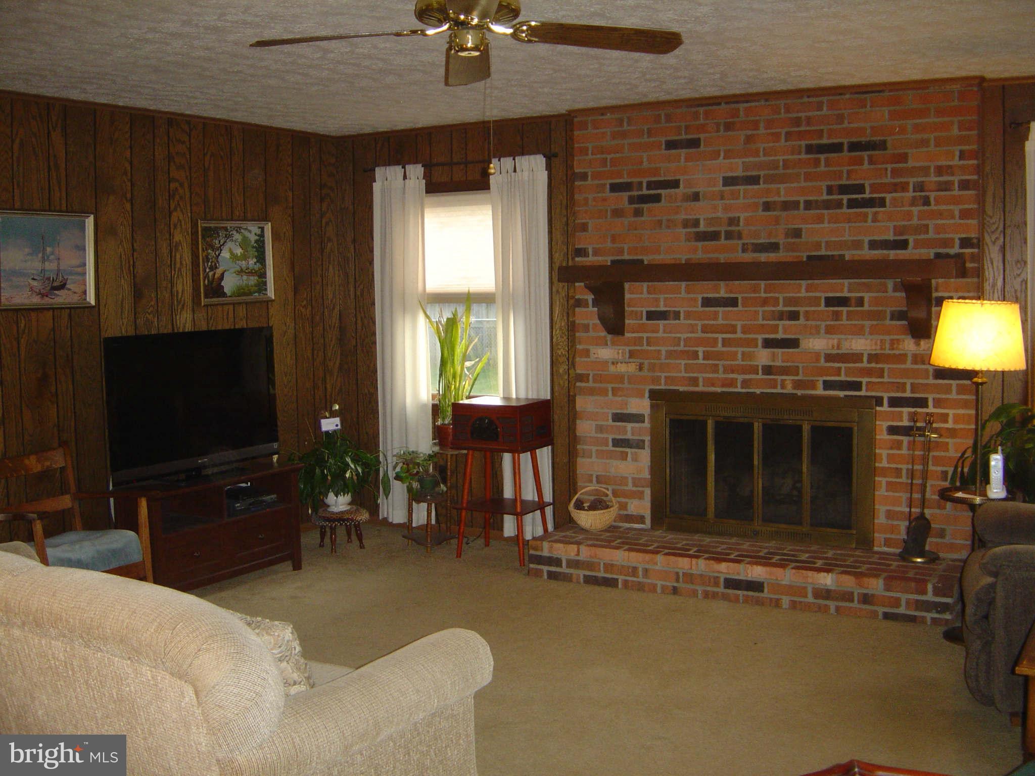 6014 Brunswick Street Springfield, VA 22150 - Photo 3 of 22 FAMILY RM WITH RAISED HEARTH BRICK FIREPLACE