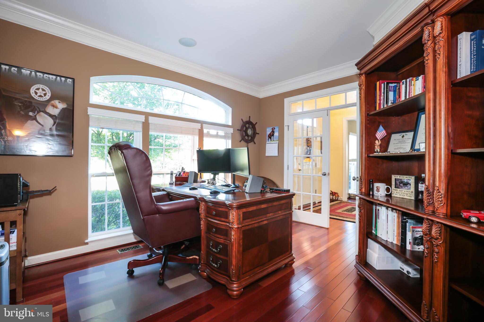 4557 Spring Run Road Warrenton, VA 20187 - Photo 23 of 68 Main Level Office with French Doors