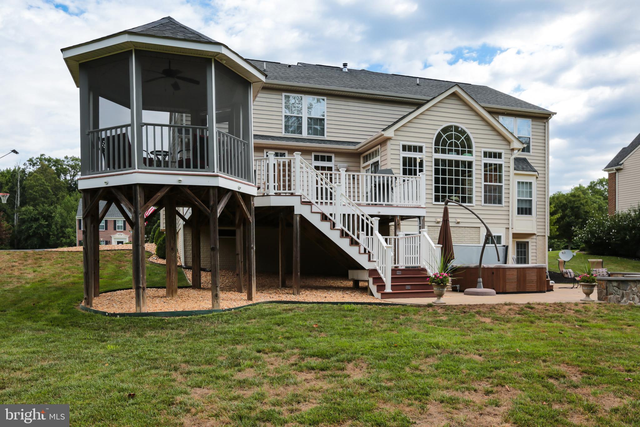 4557 Spring Run Road Warrenton, VA 20187 - Photo 52 of 68 Screened In Gazebo with Ceiling Fan
