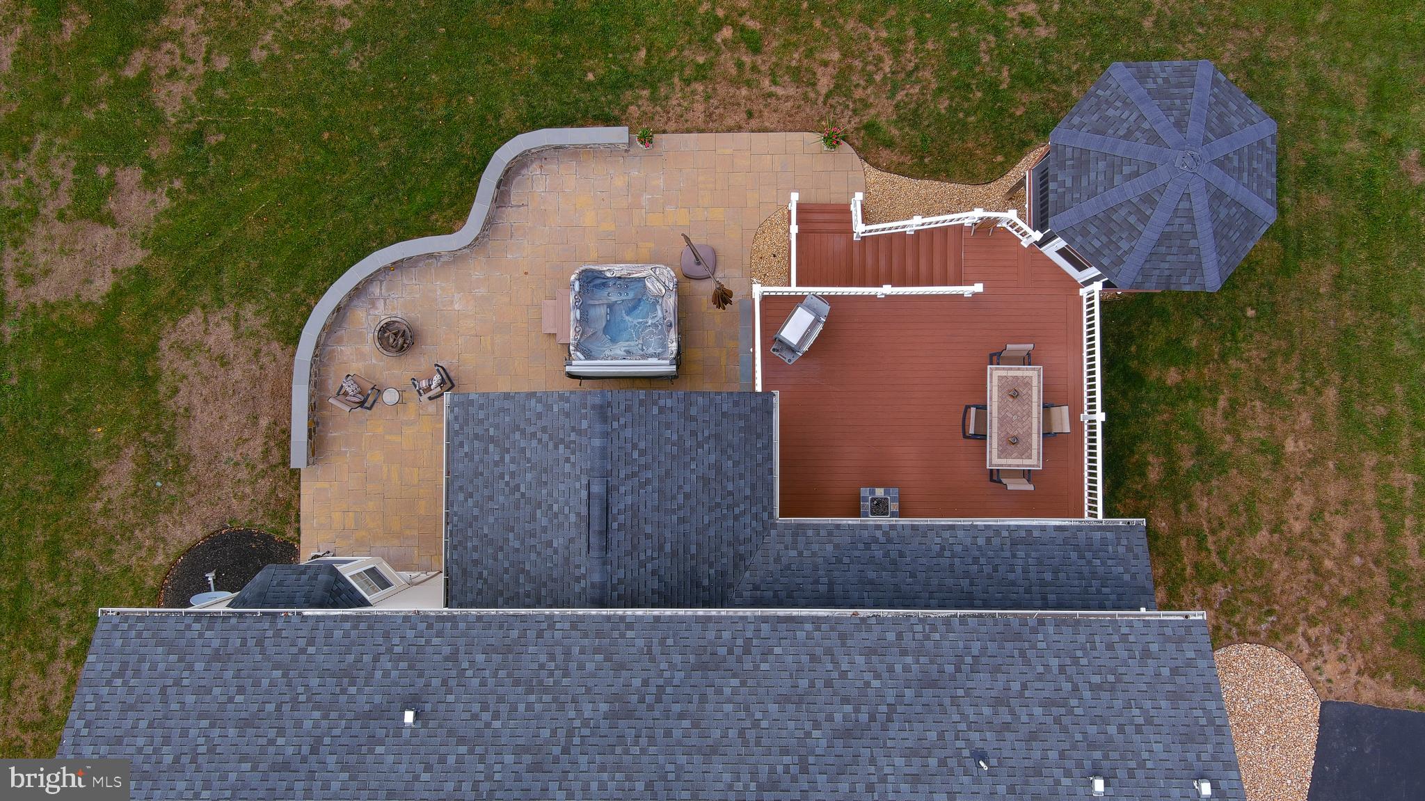 4557 Spring Run Road Warrenton, VA 20187 - Photo 53 of 68 Large Composite Deck with Paver Patio