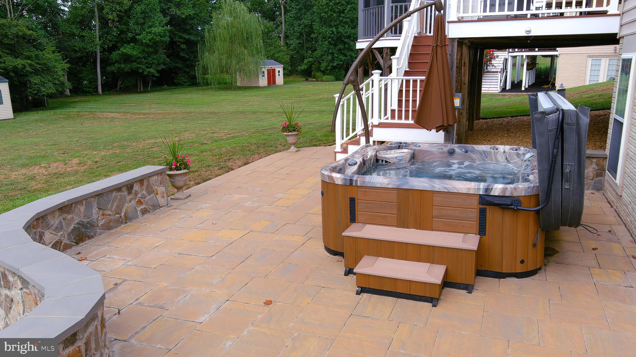 4557 Spring Run Road Warrenton, VA 20187 - Photo 55 of 68 Seating Area near the Hot Tub