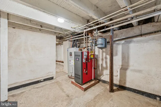 a view of water heater room