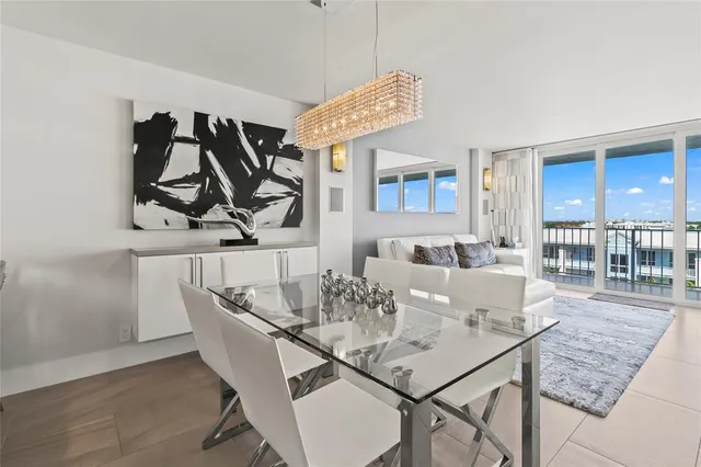 a view of a dining room and livingroom