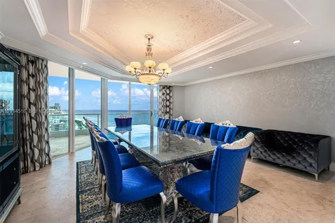 a view of balcony with ocean view