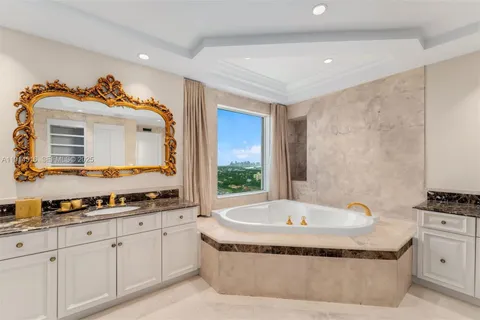 a view of a balcony with city view