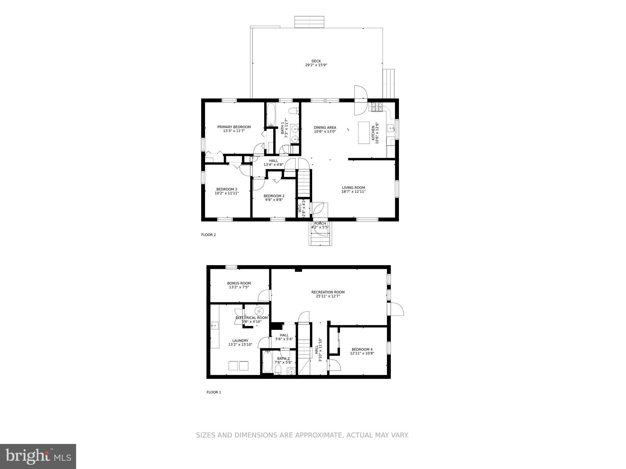 1202 Canberwell Road Baltimore, MD 21228 - Photo 43 of 43 FLOOR PLAN: Combined Floors