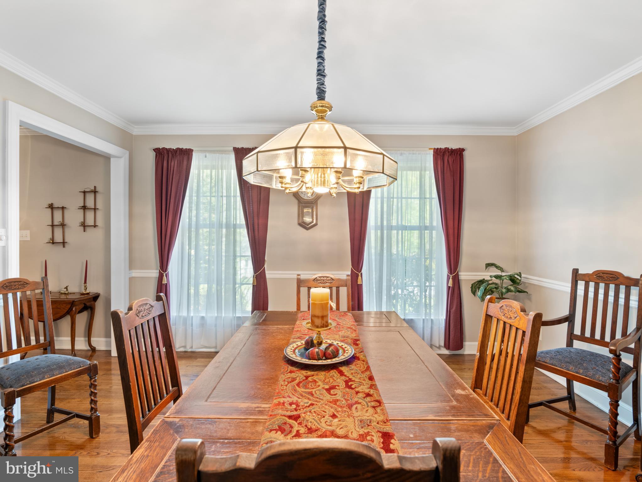 5 Radburn Lane Landenberg, PA 19350 - Photo 12 of 67 a view of a dining room with furniture window and wooden floor