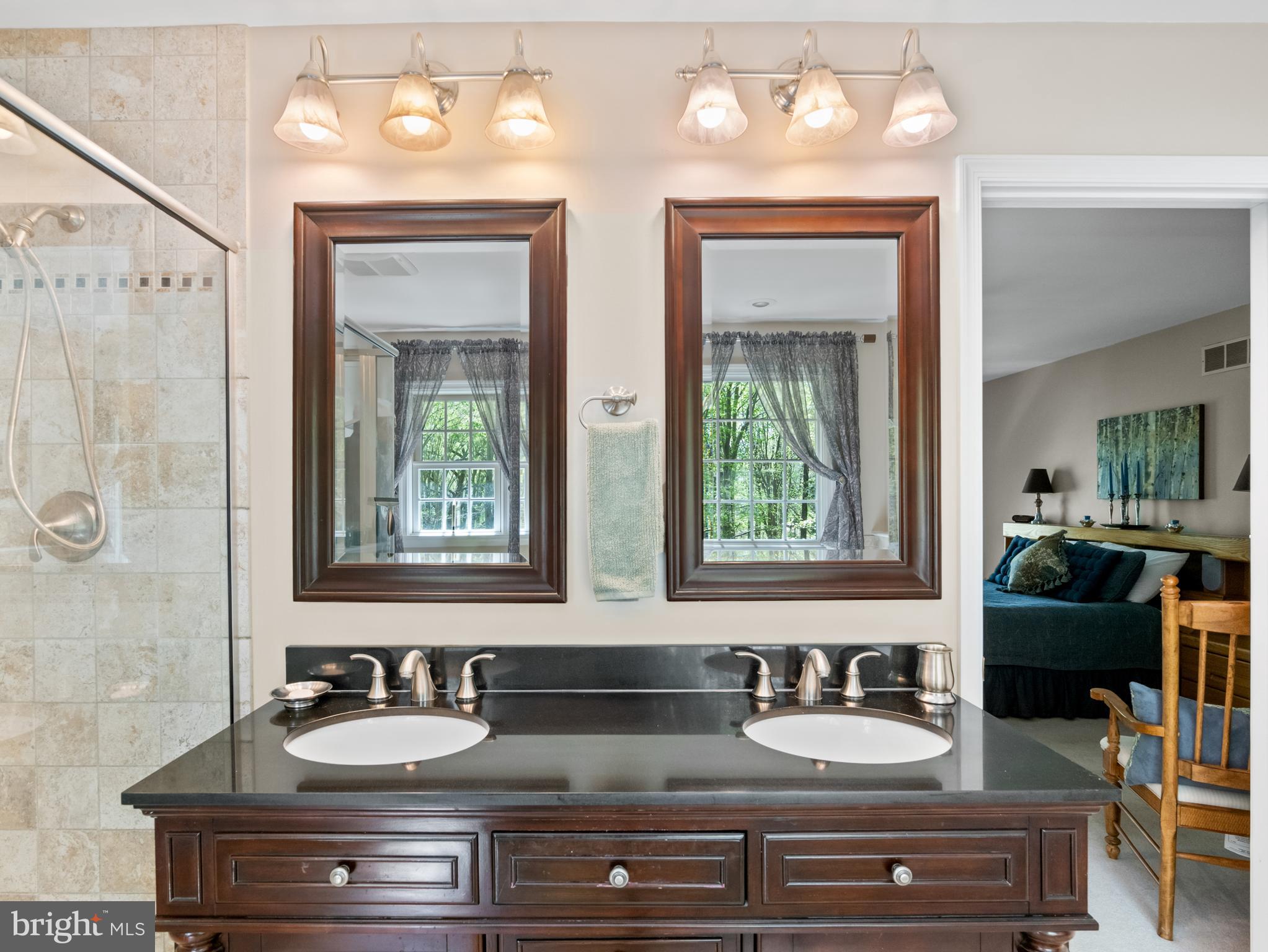 5 Radburn Lane Landenberg, PA 19350 - Photo 39 of 67 a bathroom with double sink and a mirror