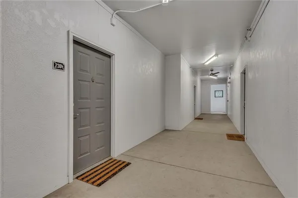 a view of a brick wall