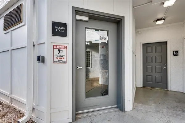 a view of a street with a yard