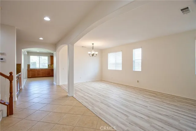 a view of a livingroom with a window