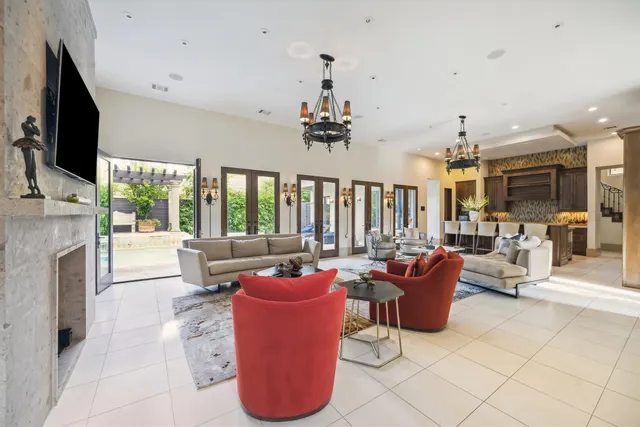 a kitchen with a stove sink and refrigerator