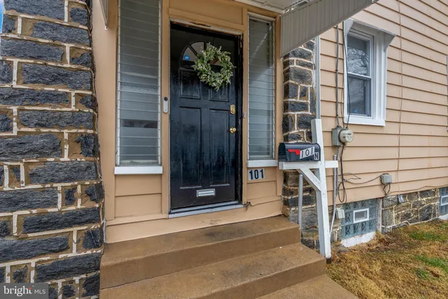 a building with sign broad
